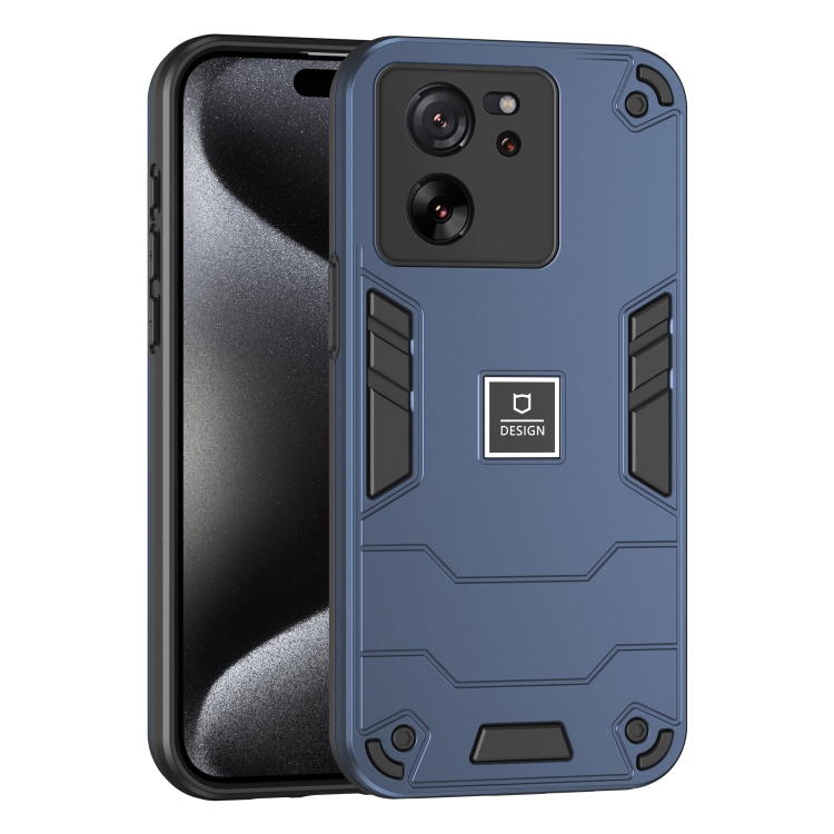 

For Xiaomi 13T 2 in 1 Shockproof Phone Case(Blue)
