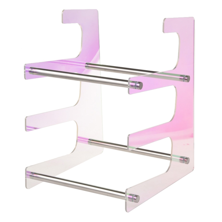

Acrylic Colorful Keyboard Storage Display Stand, Style:Three Layer