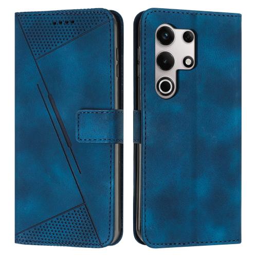 

For itel S25 Ultra Dream Triangle Leather Phone Case with Long Lanyard(Blue)