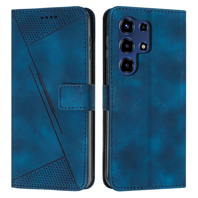 

For itel Super 26 Ultra Dream Triangle Leather Phone Case with Lanyard(Blue)