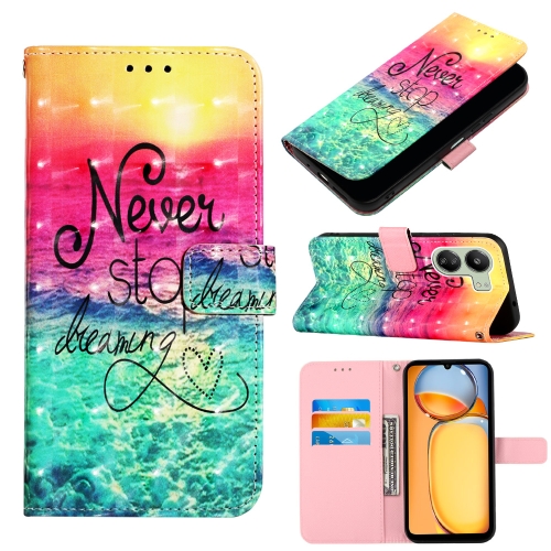 

For Xiaomi Redmi 13C 3D Painting Horizontal Flip Leather Phone Case(Chasing Dreams)