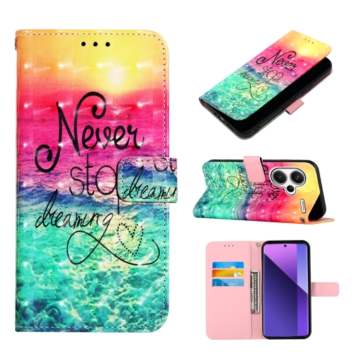 

For Xiaomi Redmi Note 13 Pro+ 5G 3D Painting Horizontal Flip Leather Phone Case(Chasing Dreams)