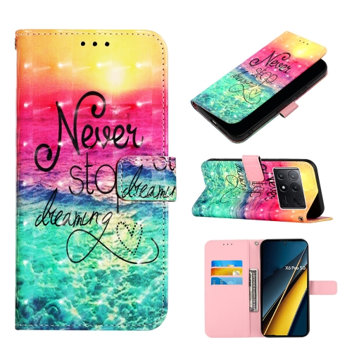 

For Xiaomi Redmi K70E 3D Painting Horizontal Flip Leather Phone Case(Chasing Dreams)