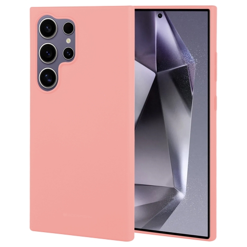 

For Samsung Galaxy S24 Ultra 5G GOOSPERY SOFT FEELING Liquid TPU Soft Phone Case(Pink)