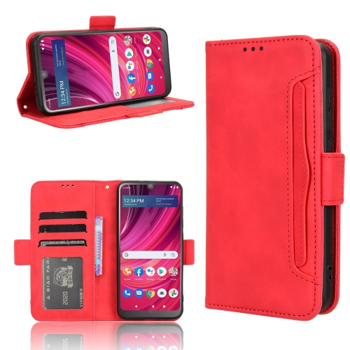 

For BLU View 4 B135DL / View 2 2023 Skin Feel Calf Texture Card Slots Leather Phone Case(Red)