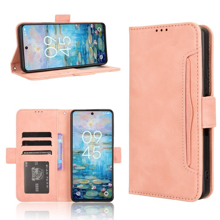 

For TCL 50 NxtPaper 5G Skin Feel Calf Texture Card Slots Leather Phone Case(Pink)