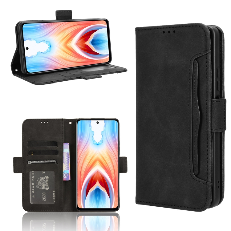 

For OnePlus Nord N30 SE Skin Feel Calf Texture Card Slots Leather Phone Case(Black)