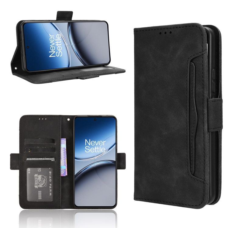 

For OnePlus Nord 4 5G Skin Feel Calf Texture Card Slots Leather Phone Case(Black)