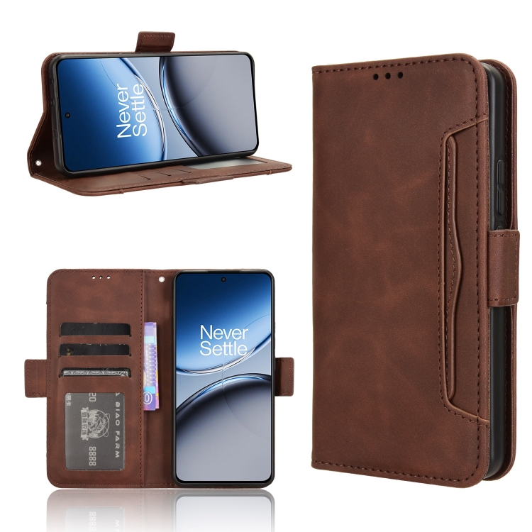 

For OnePlus Nord 4 5G Skin Feel Calf Texture Card Slots Leather Phone Case(Brown)