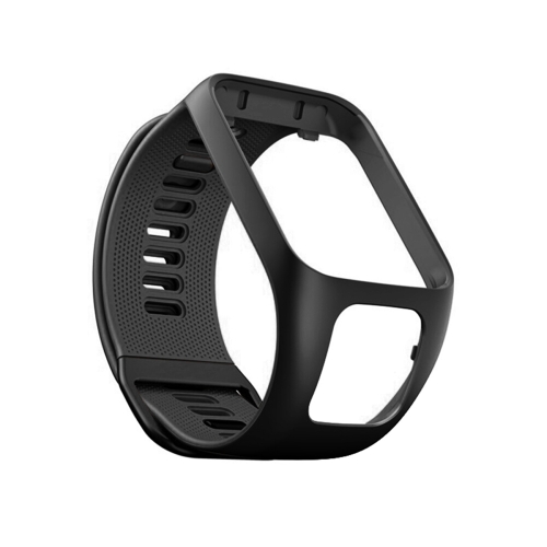 

For Tomtom 2 / 3 Universal Silicone Watch Band(Black)