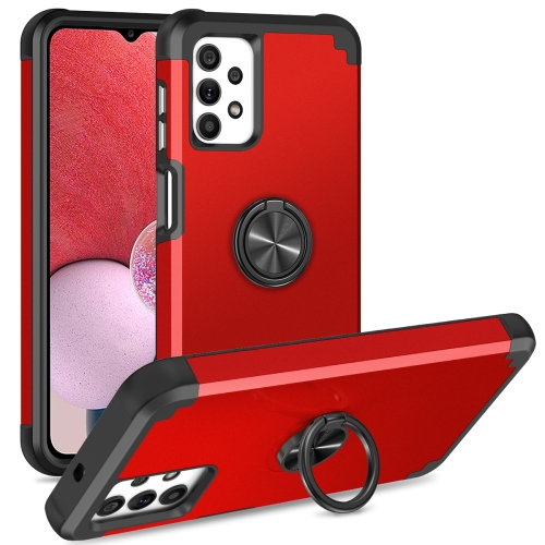 

For Samsung Galaxy A13 4G / 5G / A32 5G L2 Rotating Ring Holder Magnetic Phone Case(Red)