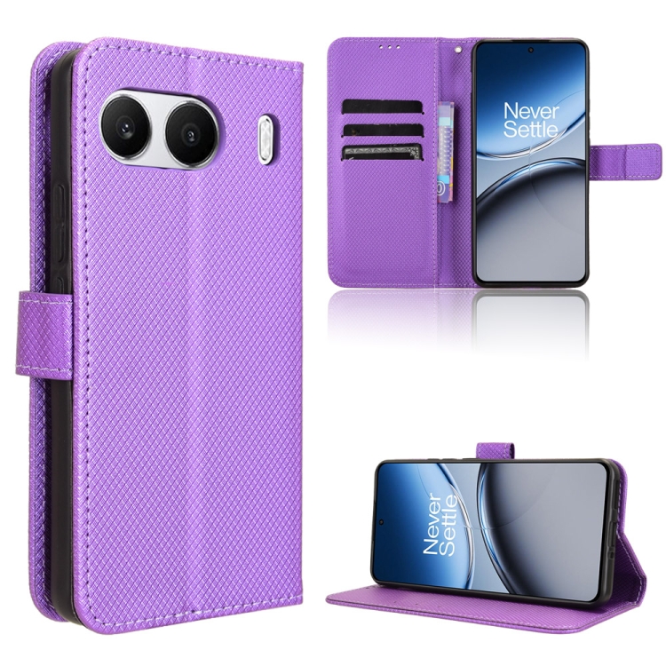 

For OnePlus Nord 4 5G Diamond Texture Leather Phone Case(Purple)
