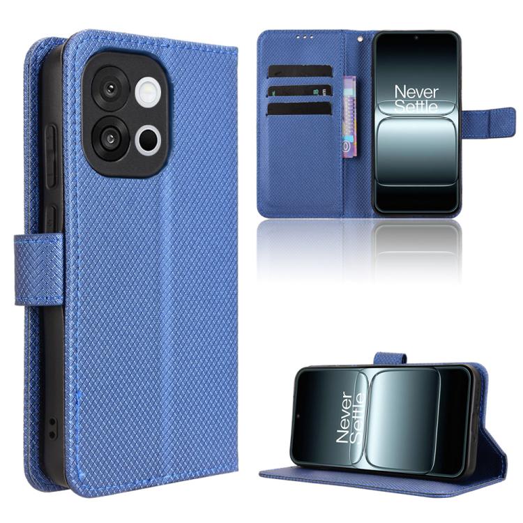 

For OnePlus 13T Diamond Texture Leather Phone Case(Blue)