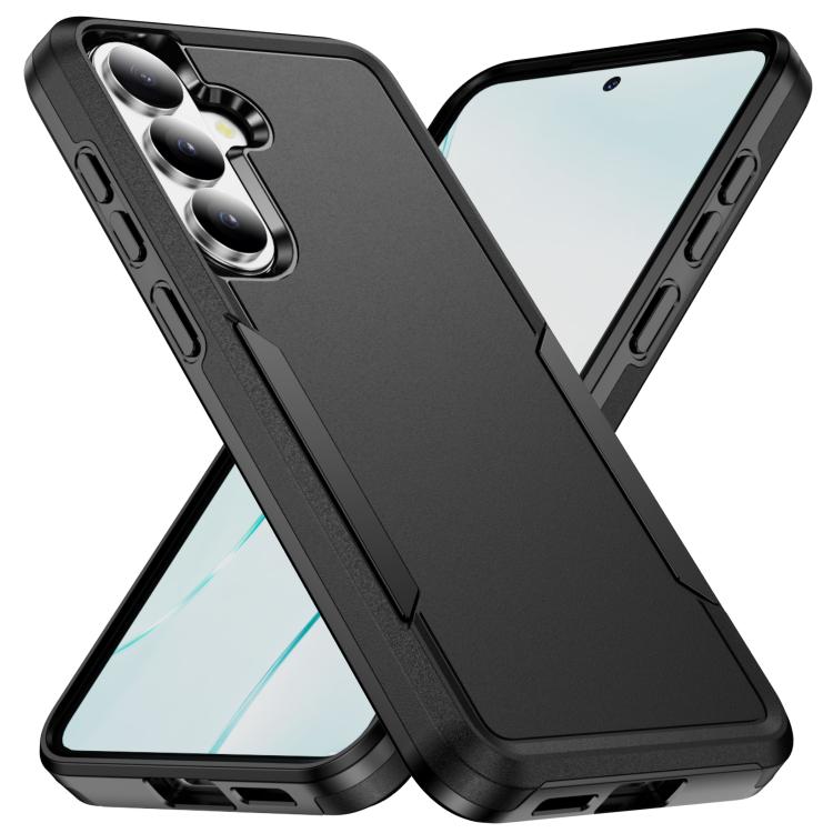 For Samsung Galaxy S26 5G Pioneer Armor Heavy Duty PC Hybrid TPU Phone Case(Black)