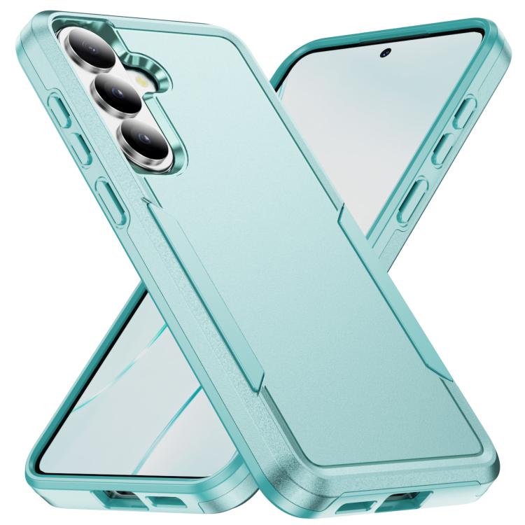 

For Samsung Galaxy S26 5G Pioneer Armor Heavy Duty PC Hybrid TPU Phone Case(Green)