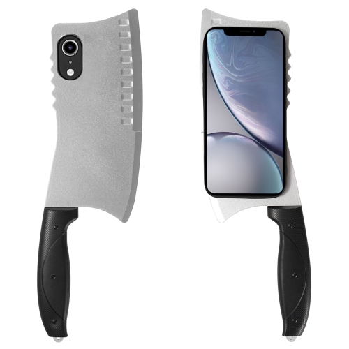 

For iPhone XR Simulated Kitchen Knife TPU + PC Phone Case(Silver)