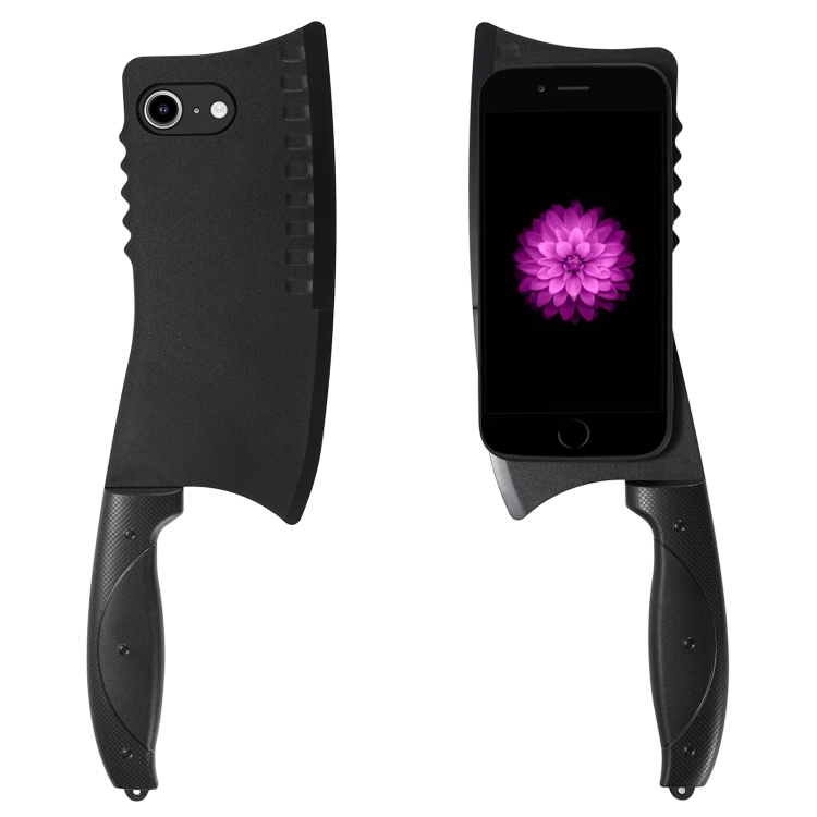

For iPhone 6 Plus Simulated Kitchen Knife TPU + PC Phone Case(Black)