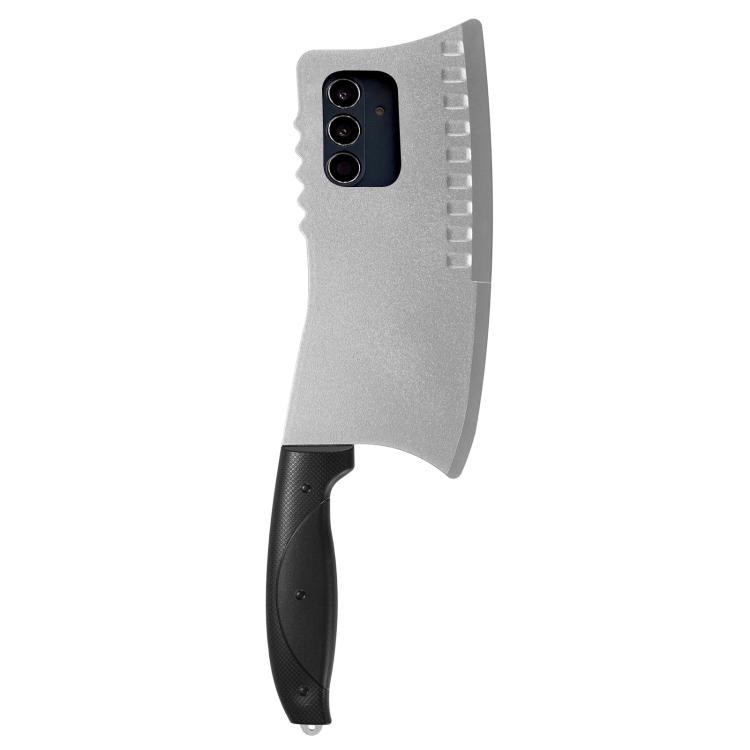 

For Samsung Galaxy S25 5G Simulated Kitchen Knife TPU + PC Phone Case(Silver)