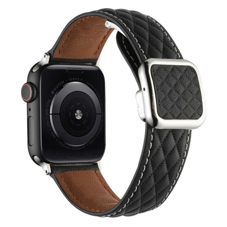 Apple Watch Series 9 45mm 菱形パターン磁気スクエアバックル