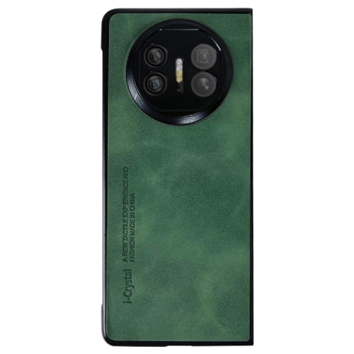 

For Huawei Mate X5 i.Crystal Lambskin Folding Phone Case(Green)