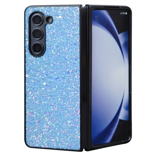 

For Samsung Galaxy Z Fold6 5G Flash Diamond Folding Phone Case(Flash Blue)