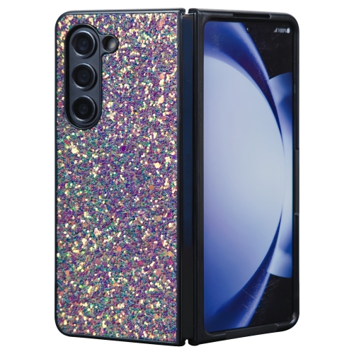 

For Samsung Galaxy Z Fold6 5G Flash Diamond Folding Phone Case(Flash Green)