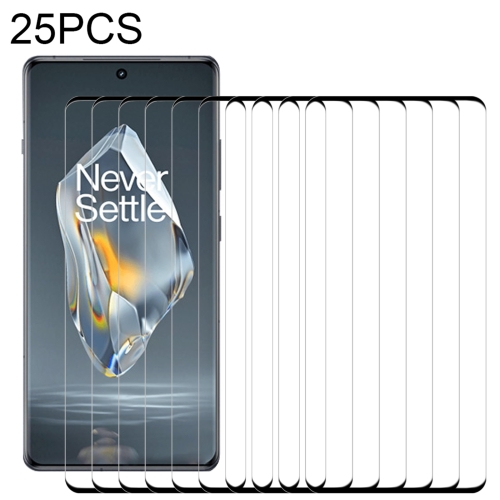 

For OnePlus Ace 4 25pcs 9H HD 3D Curved Edge Tempered Glass Film(Black)