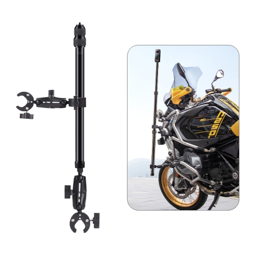 

Dual-heads Crab & Single Heads Motorcycle Clamps Handlebar Fixed Mount 3-stage Telescopic Selfie Stick