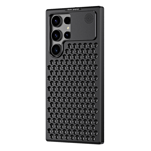 

For Samsung Galaxy S24 Ultra 5G R-JUST RJ58 Aromatherapy Metal Cooling Phone Case(Black)