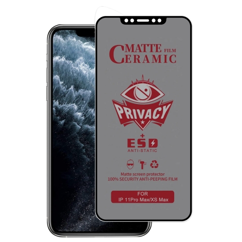 

For iPhone 11 Pro Max / XS Max Full Coverage Frosted Privacy Ceramic Film