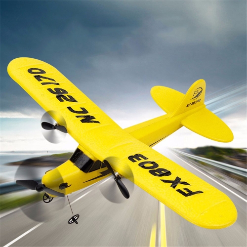 Sunsky Fx 803 Nc Epp 2 4ghz 2ch Shock Resistant Rc Glider With Remote Control Yellow