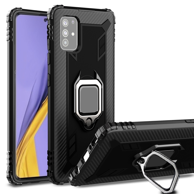 Armor A51 360 Cover For Samsung Galaxy A51 (5G) Carbon Fiber