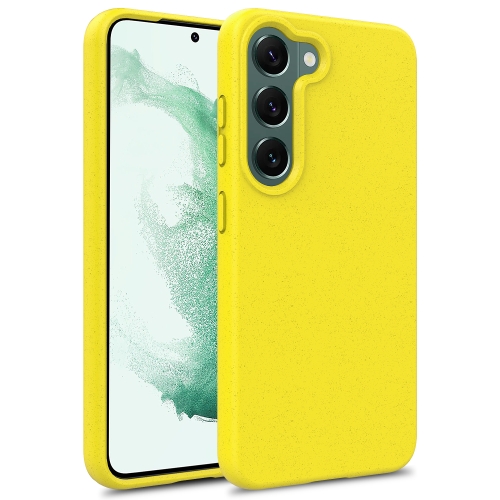 

For Samsung Galaxy S24+ 5G Wheat Straw Material + TPU Phone Case(Yellow)