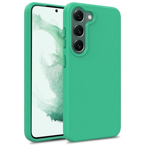 

For Samsung Galaxy S24+ 5G Wheat Straw Material + TPU Phone Case(Green)