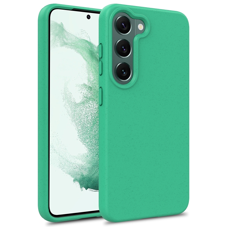 

For Samsung Galaxy S24 5G Wheat Straw Material + TPU Phone Case(Green)