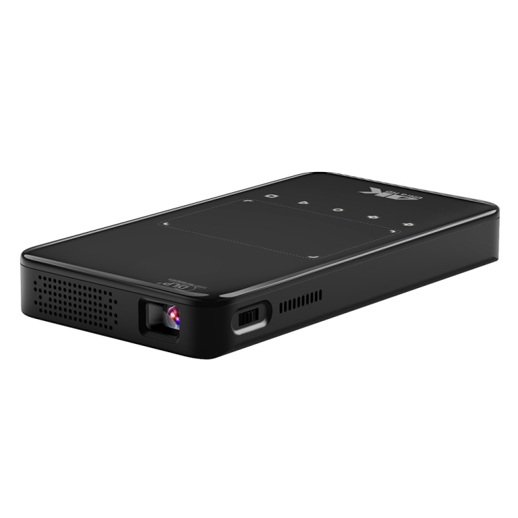 C6 2GB+32GB Android Smart DLP HD Projector Mini Wireless Projector, EU Plug (Black)
