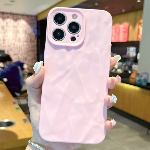 

For iPhone 14 Pro Frosted Wrinkles Texture TPU Phone Case(Pink)