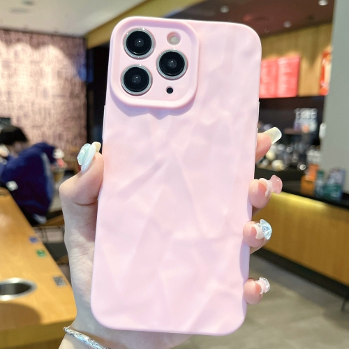 

For iPhone 11 Pro Frosted Wrinkles Texture TPU Phone Case(Pink)