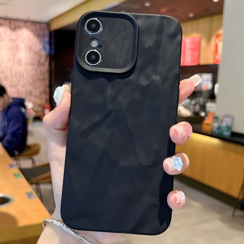 

For iPhone X / XS Frosted Wrinkles Texture TPU Phone Case(Black)