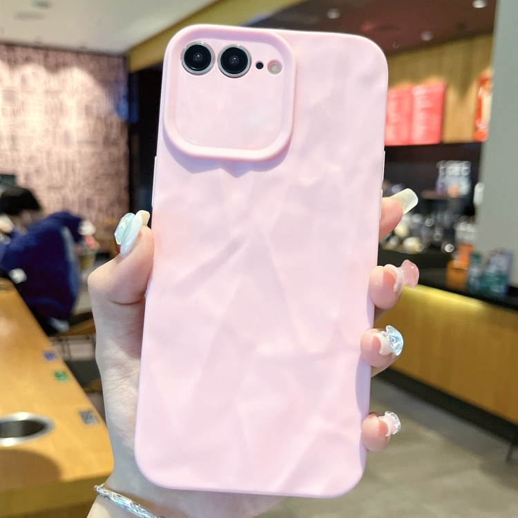 

For iPhone 7 Plus / 8 Plus Frosted Wrinkles Texture TPU Phone Case(Pink)