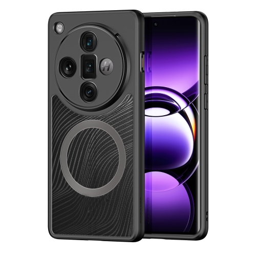 

For OPPO Find X7 Ultra DUX DUCIS Aimo Mag Series TPU + PC MagSafe Frosted Feel Phone Case(Black)