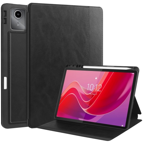 

For Lenovo Tab M11/ Xiaoxin Pad 11 2024 Ultimate Pure Color Leather Smart Tablet Case(Black)