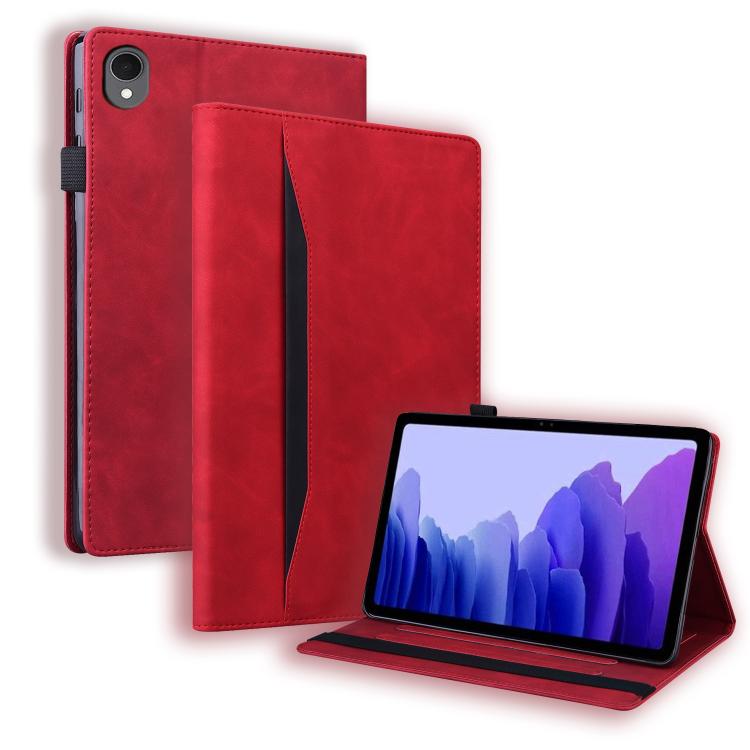 

For Samsung Galaxy Tab S11 Splicing Shockproof Smart Leather Tablet Case(Red)
