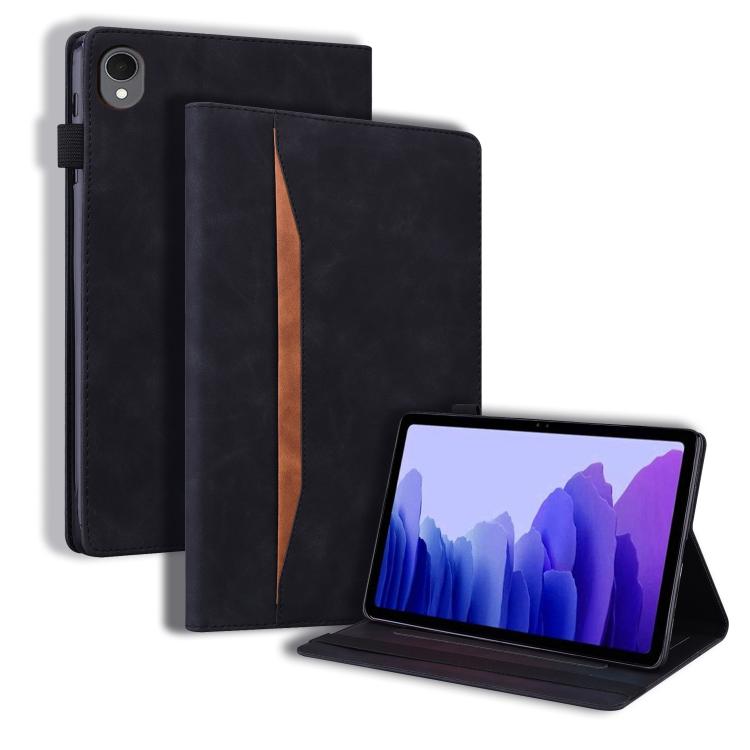 

For Samsung Galaxy Tab S11 Splicing Shockproof Smart Leather Tablet Case(Black)