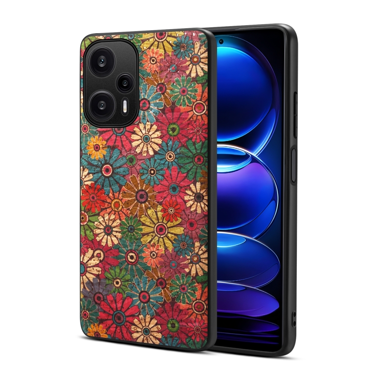 

For Xiaomi Redmi Note 12 Turbo Four Seasons Flower Language Series TPU Phone Case(Spring Green)