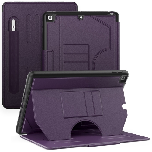 

For iPad 10.2 2021 / 2020 / 10.5 Notebook Magnetic Leather Tablet Case(Purple)