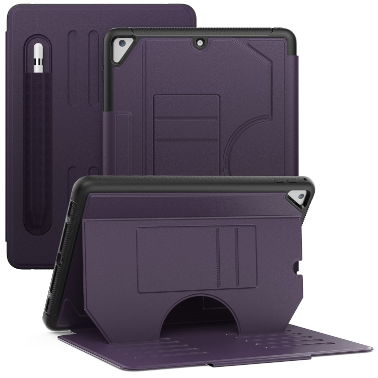

For iPad 9.7 2018 / 2017 / Air Notebook Magnetic Leather Tablet Case(Purple)