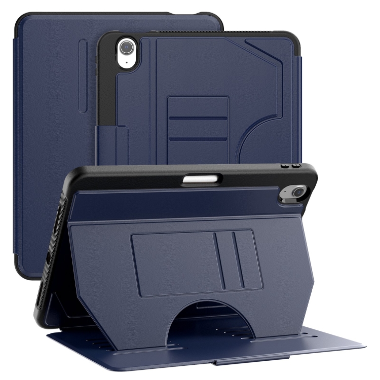 

For iPad Air 11 2025 / 2024 Notebook Magnetic Leather Tablet Case(Navy Blue)
