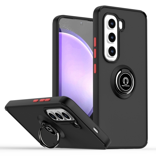 

For Infinix Hot 50 Pro 4G Q Shadow 1 Series TPU + PC Phone Case with Ring(Black+Red)