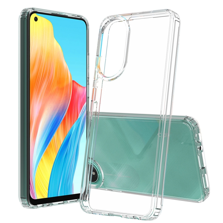 

For OPPO A78 4G Scratchproof Acrylic TPU Phone Case(Transparent)